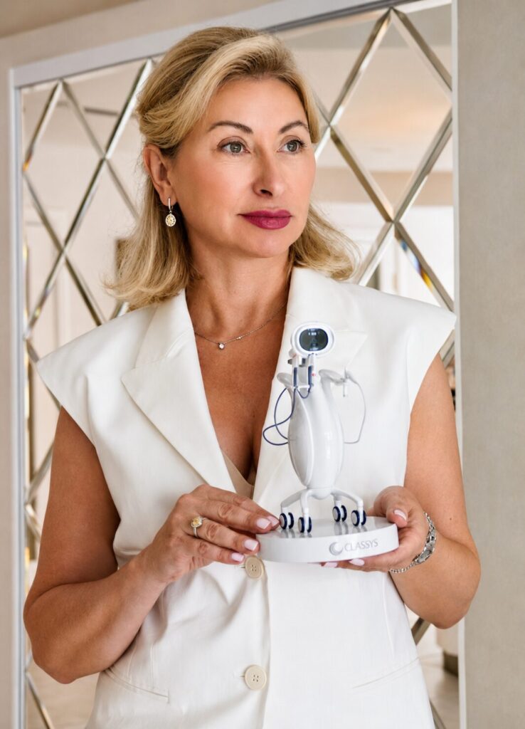 Dr. Ludmila ar CLASSYS kosmetoloģijas iekārtu