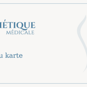 Esthétique Médicale dāvanu karte — virtuālā dāvanu karte procedūrām un produktiem